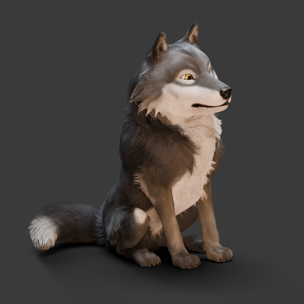 Preview - Adult Wolf - Neck Scratch
